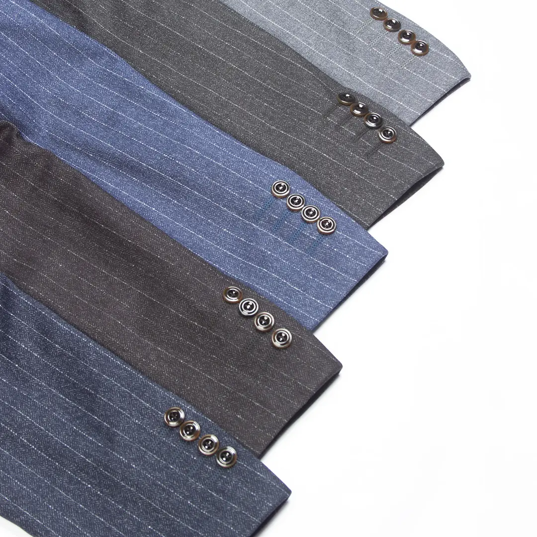 کت شلوار راه راه دیپلمات مردانه - Thumbnail 2